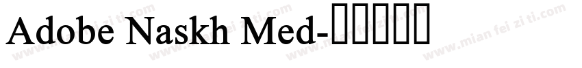 Adobe Naskh Med字体转换